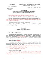 Tài liệu họp thẩm định Nghị định xử phạt VPHC trong lĩnh vực hàng không dân dụng 2.Dự thảo Nghị định