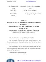 Thông tư 06 2012 TT-BVHTTDL quy định  thi hành một số điều của Nghị định số 06 2011 NĐ-CP ngày 14 tháng 01 năm 2011 của Chính phủ