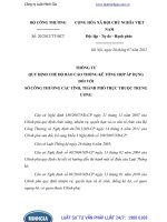 Thông tư 20 2012 TT-BCT quy định chế độ báo cáo Thông kê tổng hợp áp dụng đối với Sở Công Thương các tỉnh, thành phố trực thuộc Trung ương