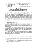 Kế hoạch Cuộc thi tìm hiểu Chương trình tổng thể cải cách hành chính nhà nước giai đoạn 2011 2020