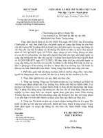 Thực hiện Quy chế phát ngôn và cung cấp thông tin cho báo chí của Bộ Tư pháp và Hệ thống THADS Cong van phat hanh