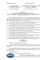 Thông tư 16 2011 TT-BNNPTNT hướng dẫn yêu cầu, trình tự thủ tục đánh giá, chỉ định và quản lý phòng thử nghiệm ngành nông nghiệp và phát triển nông thôn