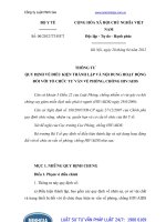 Thông tư 06 2012 TT-BYT quy định về điều kiện thành lập và nội dung hoạt động đối với tổ chức tư vấn về phòng, chống HIV AIDS