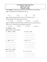 Đề thi thử tuyển sinh vào lớp 6 môn Toán