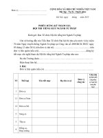 Công văn về việc tham gia Hội thi tiếng hát Ngành Tư pháp và Hội thao Ngành Tư pháp khối Bộ Tư pháp và tổ chức pháp chế MAU PHIEU VAN NGHE