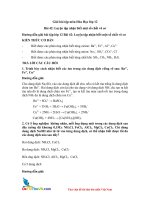 Giai bai tap mon hoa hoc lop 12 bai 42 luyen tap nhan biet mot so chat vo co