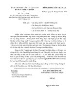 CV 175 ĐU lấy ý kiến góp ý Chương trình hành động thực hiện Nghị quyết TW4 khóa XII