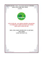 dầu mè – quy trình chế biến  ảnh hưởng của nhiệt độ và thời gian rang lên thành phần chất lượng dầu mè 