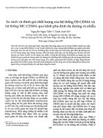 DSpace at VNU: So sánh và đánh giá chất lượng của hệ thống DS-CDMA và hệ thống MC-CDMA qua kênh phading đa đường và nhiễu