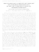 DSpace at VNU: Thiocacbamoyl hóa các hợp chất chứa nhóm amin bằng tetrametylthiuram disunfua. XH, syntheis and tranformations of methyl 3 (4) isothioxianatobenzoat