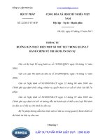 Thông tư 22 2011 TT-BTP hướng dẫn thực hiện một số thủ tục trong quản lý hành chính về thi hành án dân sự