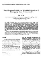 DSpace at VNU: Xác định thông số vỉa dầu theo lịch sử khai thác trên cơ sở phương pháp Gauss-Newton sửa đổi