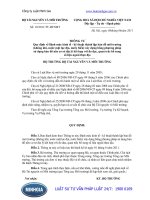 Thông tư 18 2011 TT-BTNMT Quy định về Định mức kinh tế - kỹ thuật thành lập bản đồ môi trường xây dựng bằng phương pháp sử dụng bản đồ nền cơ sở địa lý