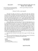 Báo cáo công tác thi hành pháp luật về xử lý vi phạm hành chính năm 2014