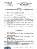 Thông tư Số: 10 2014 TT-BXD quy định về quản lý chất lượng xây dựng nhà ở riêng lẻ năm 2014.