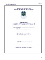 CÁC QUY ĐỊNH - QUY TRÌNH VỀ VIỆC TỔ CHỨC ĐÀO TẠO TRÌNH ĐỘ THẠC SĨ CỦA BVU - Phòng đào tạo - Trường Đại Học Bà Rịa Vũng Tàu