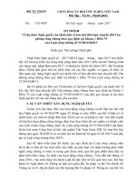 Công văn về việc đóng góp ý kiến về dự thảo Nghị quyết kéo dài thời hạn chuyển đổi VPCC To trinh Chinh phu