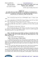 Thông tư 16 2013 TT-BXD sửa đổi, bổ sung một số điều của thông tư số 06 2013 TT-BXD hướng dẫn về nội dung thiết kế đô thị