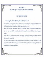 Công bố Hệ thống quản lý chất lượng theo TCVN ISO 9001:2008 của Bộ Tư pháp Muc tieu chat luong