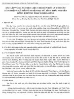 DSpace at VNU: Xác lập vùng nguyên liệu chè búp hợp lý cho các xí nghiệp chế biến ở huyện Đại Từ, tỉnh Thái Nguyên bằng phương pháp định lượng