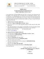 Thông báo về ngày giao dịch đầu tiên cổ phiếu niêm yết của Công ty CPĐT Văn Phú - Invest ngày 22 11 2017