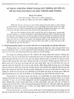 DSpace at VNU: Sử dụng phương pháp ngoại suy thống kê tối ưu để dự báo dài hạn các đặc trưng khí tượng