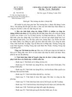 Công văn về việc báo cáo công tác phục vụ cuộc họp giao ban Thủ trưởng đơn vị thuộc Bộ tháng 5 2013