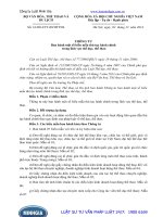 Thông tư số: 16 2014 TT-BVHTTDL ban hành biểu mẫu thủ tục hành chính trong lĩnh vực thể dục, thể thao năm 2014.