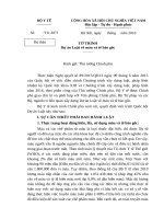 Tài liệu phục vụ họp Tư vấn thẩm định đề nghị xây dựng Luật máu và tế bào gốc To trinh Du an Luat