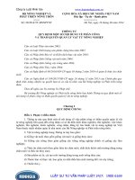 Thông tư số: 20 2014 TT-BNNPTNT quy định nội dung về phân công và thẩm quyền quản lý vật tư nông nghiệp năm 2014.