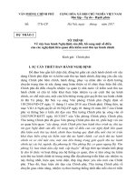 Tài liệu họp thẩm định Nghị định sửa đổi, bổ sung một số điều của các Nghị định về kiểm soát TTHC