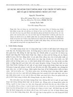 DSpace at VNU: Áp dụng mô hình thủy động học các phần tử hữu hạn mô tả quá trình dòng chảy lưu vực