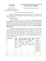 Công văn về việc báo cáo công tác phục vụ Hội nghị giao ban cấp Vụ Quý III 2013