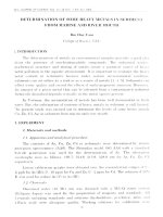 DSpace at VNU: Determination of some heavy metals in sediment from marine and river mouth