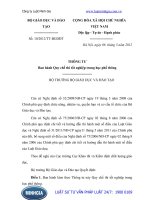 Thông tư 10 2012 TT-BGDĐT Ban hành Quy chế thi tốt nghiệp trung học phổ thông