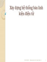 Xây dựng hệ thống bán linh kiện điện tử 