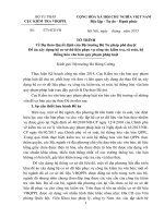Công văn về việc góp ý dự thảo Đề án Xây dựng hệ cơ sở dữ liệu phục vụ công tác kiểm tra, rà soát, hệ thống hóa văn bản QPPL To trinh De an