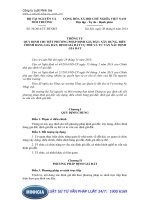 Thông tư số: 36 2014 TT-BTNMT quy định phương pháp định giá đất; xây dựng, điều chỉnh bảng giá đất; tư vấn xác định giá đất năm 2014.