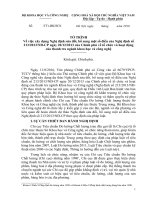 Hồ sơ dự thảo Nghị định sửa đổi, bổ sung một số điều của Nghị định 213 2013 NĐ-CP