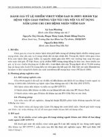 DSpace at VNU: Đánh giá tỷ lệ nhiễm virut viêm gan B (HBV) khám tại Bệnh viện giao thông vận  I Hà Nội và sử dụng nấm linh chi cho bệnh nhân viêm gan