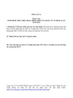 Đánh giá tình hình thực hiện và đề xuất nhu cầu hợp tác quốc tế về pháp luật năm 2017 (Bộ, Ngành) Phu luc 1 a bao cao