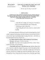 Kế hoạch tổ chức Lễ khánh thành Di tích lịch sử Bộ Tư pháp tại Tuyên Quang, Đại hội Thi đua yêu nước lần thứ III, Lễ kỷ niệm 65 năm Ngày truyền thống Ngành Tư pháp