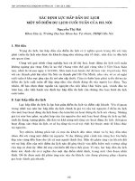 DSpace at VNU: Xác định lực hấp dẫn du lịch một số điểm du lịch cuối tuần của Hà Nội