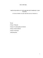 thiết kế hệ thống xử lý hỗn hợp khí thải ơ nhiễm bụi và hơi nicotine từ lị sấy thuốc của dy chuyền sản xuất thuốc l 