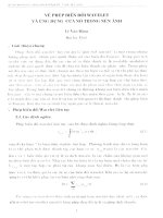 DSpace at VNU: Về phép biến đổi Wavelet và ứng dụng của nó trong nén ảnh