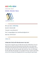 Giải phẫu bệnh - Tài liệu tham khảo GIAI PHAU BENH