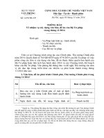 Thông báo về nhiệm vụ xây dựng văn bản, đề án của Bộ Tư pháp trong tháng 11 2014 Cong van so 1470.B