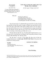 Góp ý dự thảo Báo cáo tổng kết 17 năm thực hiện Chỉ thị số 30-CT TW của Bộ Chính trị (Khóa VIII) Cong van so 876