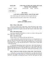 De cuong Luat don vi hanh chinh kinh te dac biet 10 2 2017