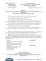 Thông tư số: 07 2014 TT-BTTTT ban hành “quy chuẩn quốc gia về chất lượng dịch vụ tin nhắn ngắn trên mạng di động mặt đất” năm 2014.